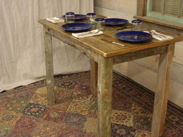 Driftwood Table Beach House Cottage Counter Height Sturdy Farm Rustic Dining 48 X 26x 30 or 36h Counter Height Table Beach Etsy UK