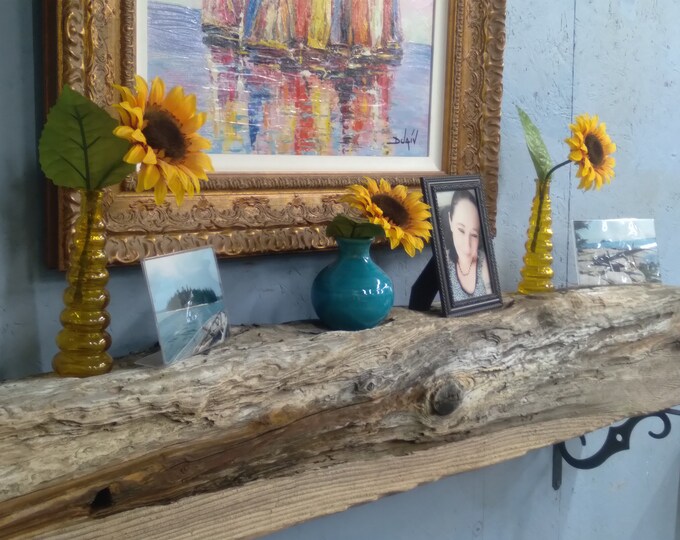 Driftwood Fireplace Mantel 58 X 8 Deep X 8 Thick you Will Get the One