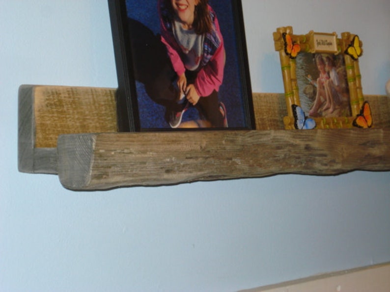 SHELF Driftwood Picture Ledge, Floating Shelf 1.25 Thick