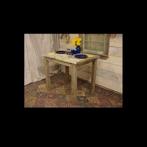 Made with Ocean Driftwood Pub Height Table Table  (27" x 22"x 30 - 40" High)  (Pictured is 40" x 28" x 40")