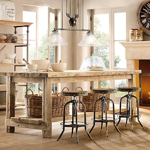 KITCHEN ISLAND (48" x 34" x 30 or 36" high) Made from Rustic Driftwood