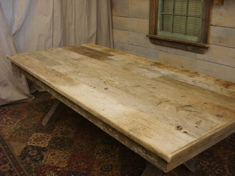 Rustic table Farmhouse Trestle Table 66 x 36 x Etsy