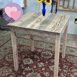 Made with Ocean Driftwood Wood ("27 x 27"x 29"H) (We can make any size)