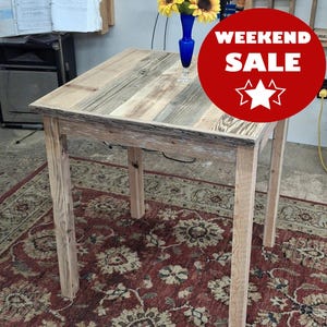 Made with Ocean Driftwood Wood ("27 x 27"x 29"H) (We can make any size)