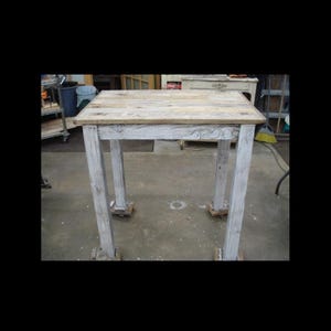 Made with Ocean Driftwood Table (30" x 30" x 30 or 36"H) (Pictured is 36"L x 24"D)