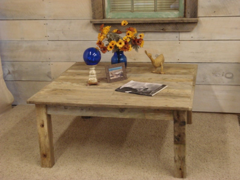 Driftwood Coffee Table 36 X 36 X 16 20 H Etsy