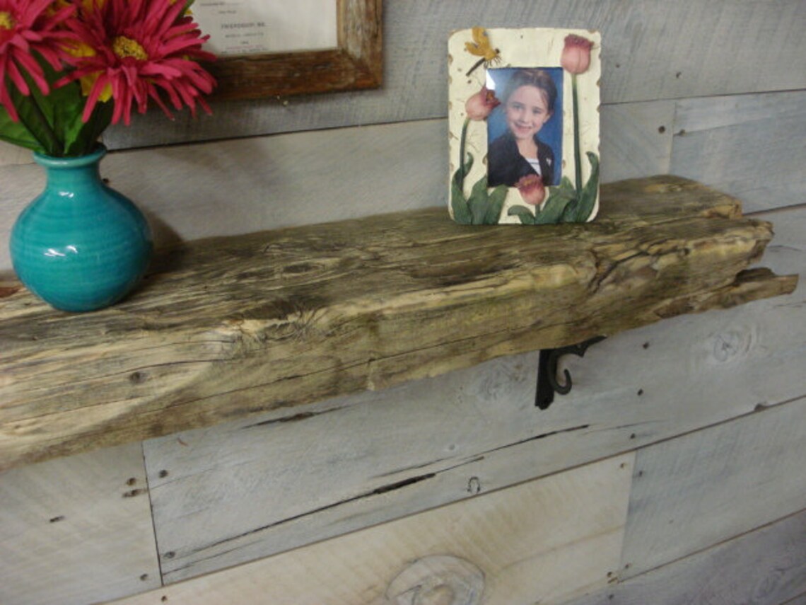 Driftwood Fireplace Mantels Order From 36 to 76 Inches Long Etsy