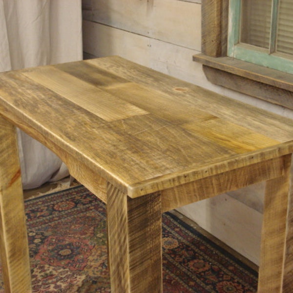 Rustic wood table, Rustic wood Table, Counter Height table, Farmhouse table (36" x 26" x 30 to 43"H) (Pictured is 48" x 24" x 36" High)