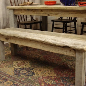 Driftwood Rustic Bench, reclaimed driftwood (54 x 12) Western