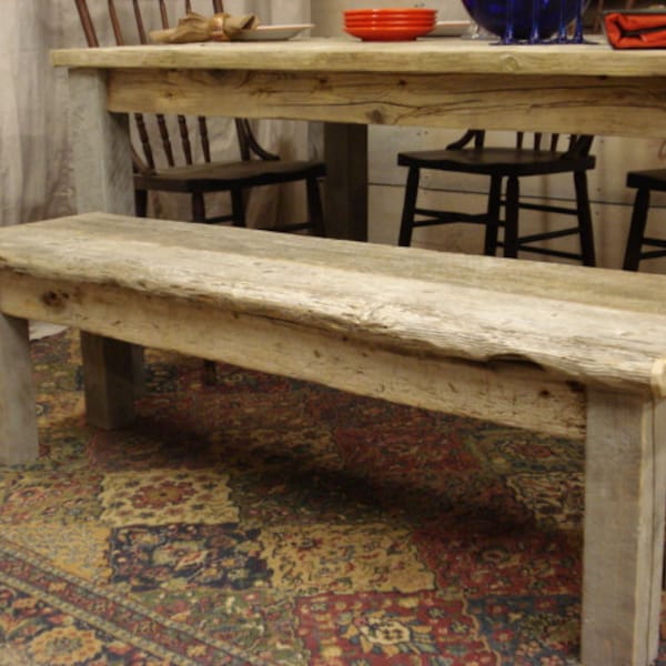 Ocean Driftwood, Bench, rustic reclaimed driftwood for Full Size Bed or 65" Table or 54" Trestle table (54 x 15 x 17H)