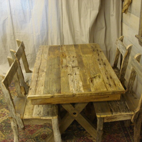 Picture of Driftwood Dining Table - Etsy