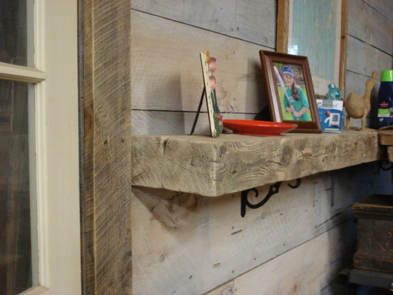 Driftwood Fireplace Mantels order 78 to 98 Long Etsy