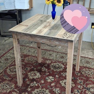 Made with Ocean Driftwood Wood ("27 x 27"x 29"H) (We can make any size)