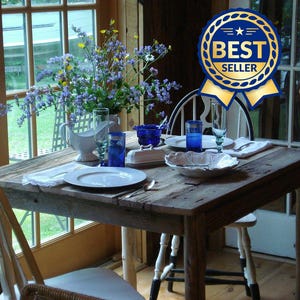 Table, Wood Table (30" x 24"x 30 or 36"H)  , Rustic table, dining table, Driftwood table  (Pictured is 38"x36"x29 or 36"H)