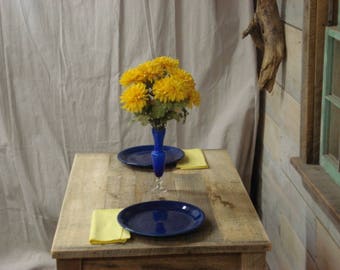 Table en bois rustique, table en bois rustique, table à hauteur de comptoir, table de ferme (36 x 24 po. x 30 ou 36 po. H)
