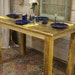 Farmhouse Table, Counter Height Dining Room Table, Farmhouse 42 X 42 X