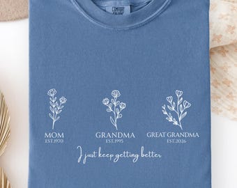 Comfort Colors® Mom Grandma Great-Grandma Shirt Great-Grandma Pregnancy Announcement Sweatshirt Great-Grandma Pregnancy Announcement Sweater