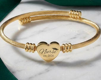 Bracelet for nurses, Thank-you gifts for nurses, Gift for nursing graduates, Gift for nursing students, Gift for newly graduated nurses