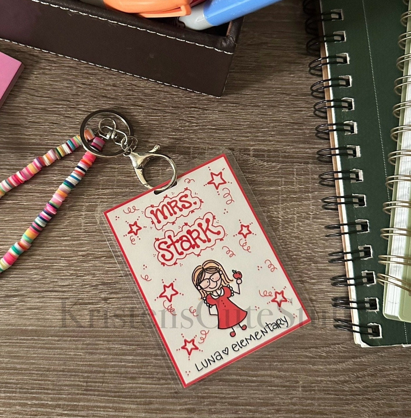 Personalized Name Tag - Vertical Badge Buddy - Cute Badge Back - Healthcare Accessories - Teacher Accessories