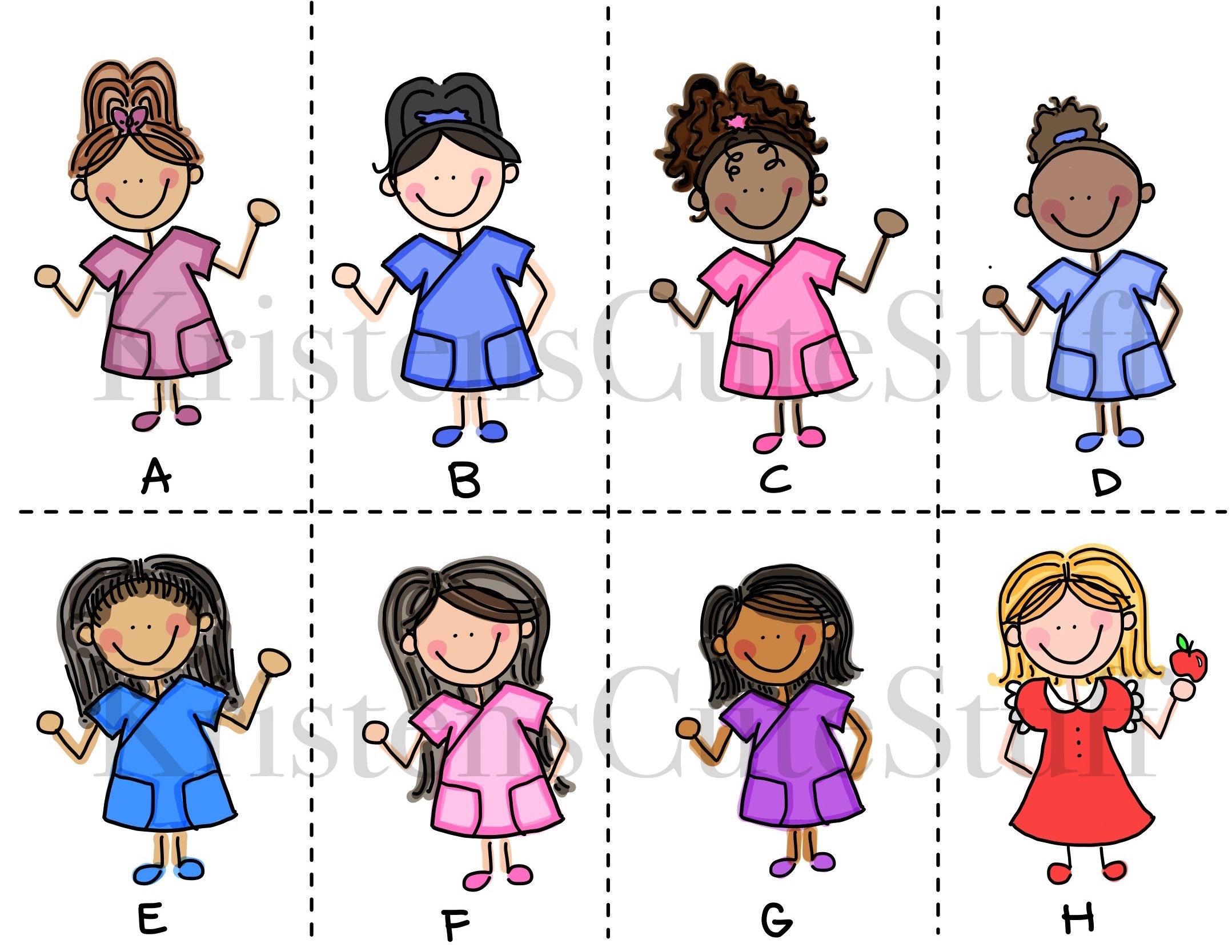 Personalized Name Tag - Vertical Badge Buddy - Cute Badge Back - Healthcare Accessories - Teacher Accessories