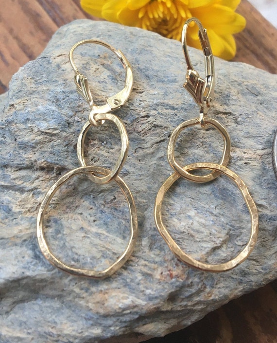 Gold Freeform Earrings