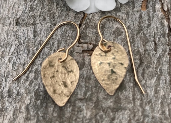 Hammered Gold Filled Dangles