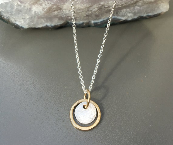 Two Tone Dainty Necklace