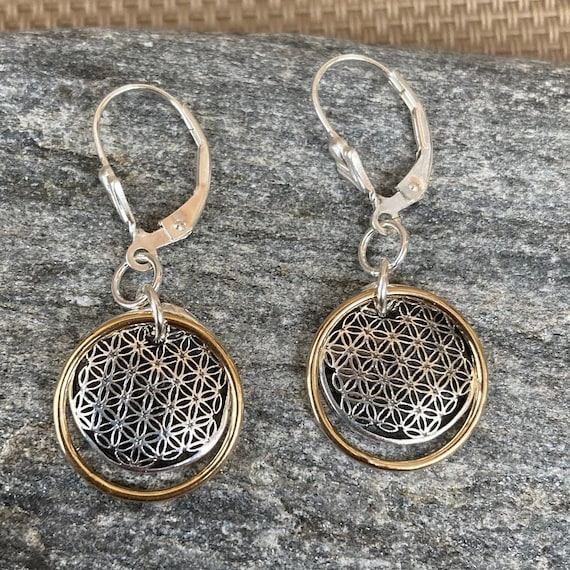 Sterling Gold Filled Disc Earrings