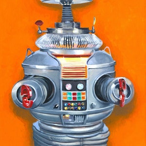 B9-Robot, Lost in Space, Fine Art Print Multiple Sizes image 1