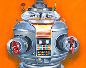 B9-Robot, Lost in Space, Fine Art Print (Multiple Sizes)