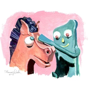 Gumby and Pokey, Fine Art Print