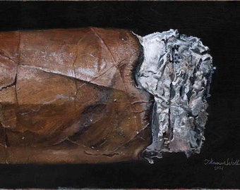 Cigar Painting, Fine Art Print, (Signed Limited Edition)