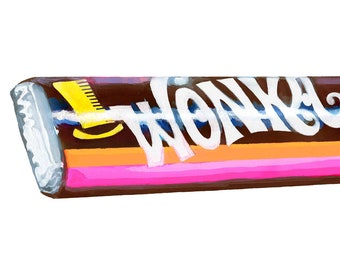 Wonka Scrumpdiddlyumptious Bar, Fine Art Print