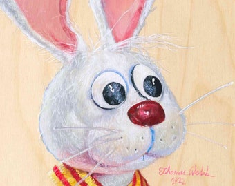 Whimsical Peter Cottontail - Chief Easter Bunny, Fine Art Print