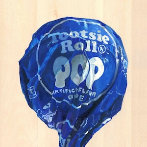 Grape Tootsie Roll Pop, Fine Art Print