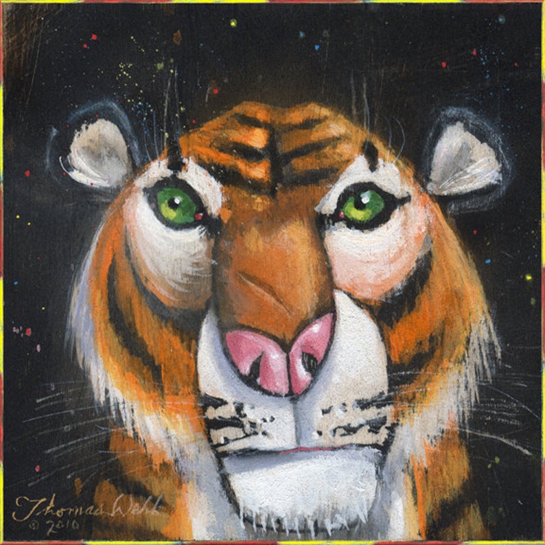 Circus Tiger, Fine Art Print image 1