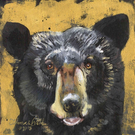 → View on Etsy: Black Bear, Easy, Fine Art Print, (Multiple Sizes) Black Bear, Easy, Fine Art Print, (Multiple Sizes)