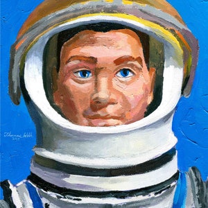Major Matt Mason, Mission spatiale, portrait d&#39;équipe, impression d&#39;art