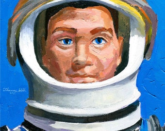 Major Matt Mason, Space MissionTeam Portrait, Kunstdruck