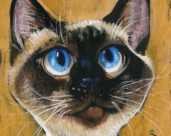 Siamese Cat, Fine Art Print (Multiple Sizes)