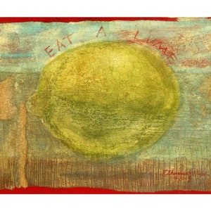 Lime at the Beach, Fine art Print, &quot;Eat a Lime II&quot;