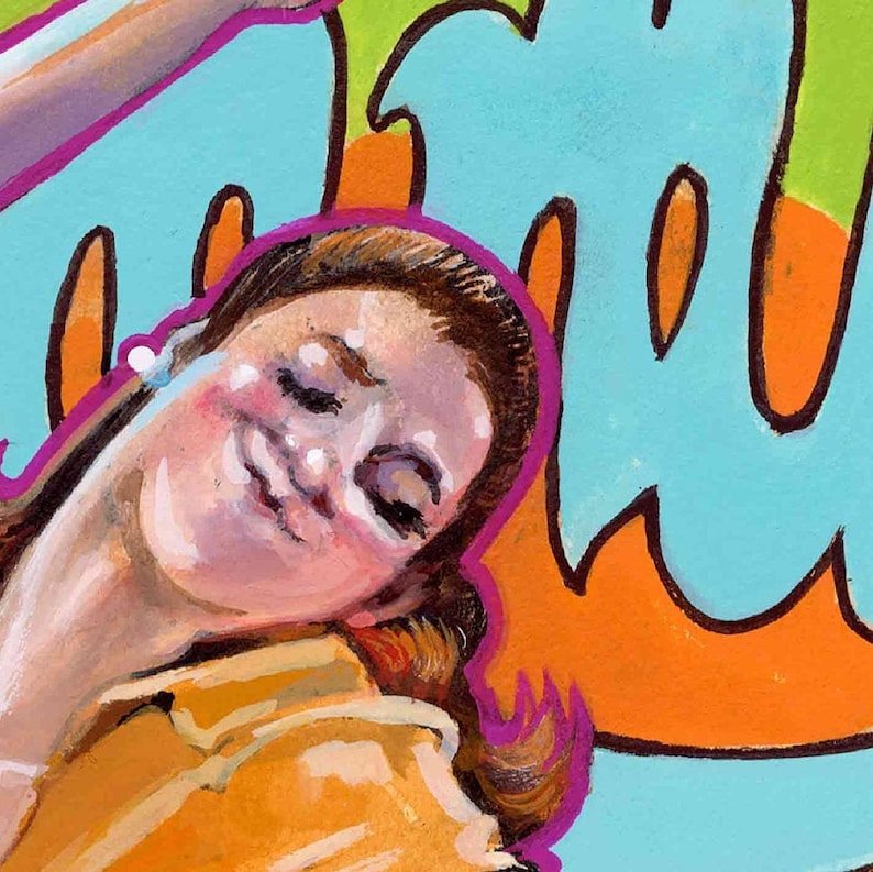 11X8.5 Emmy Jo A-Go-Go Fine Art Print Emmy Jo Go-Go Dancer