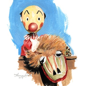 Kukla & Ollie, Fine Art Print