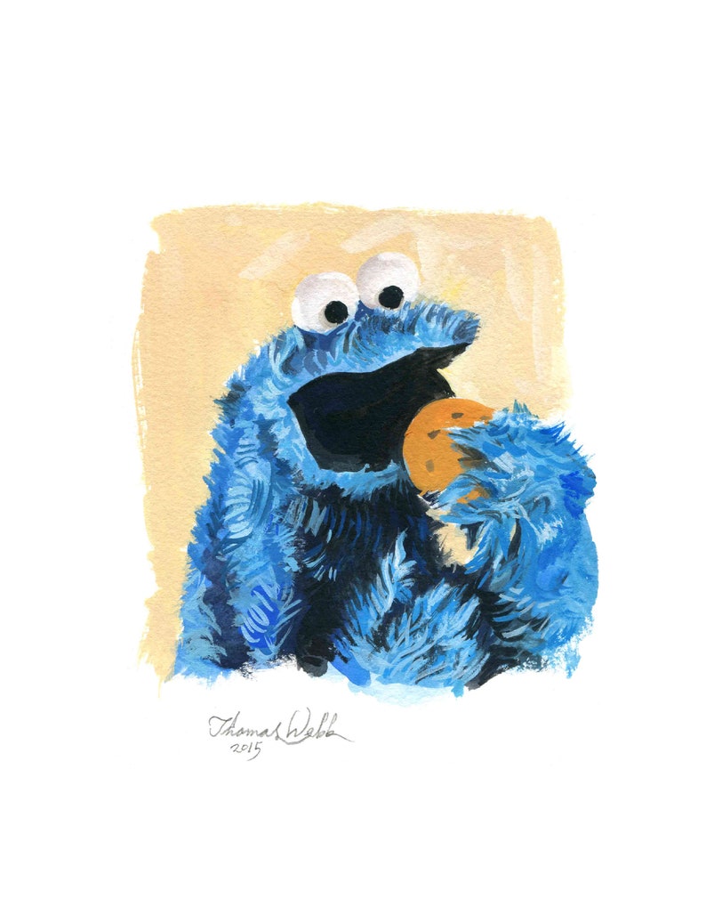 Cookie Monster, Fine Art Print, image 1