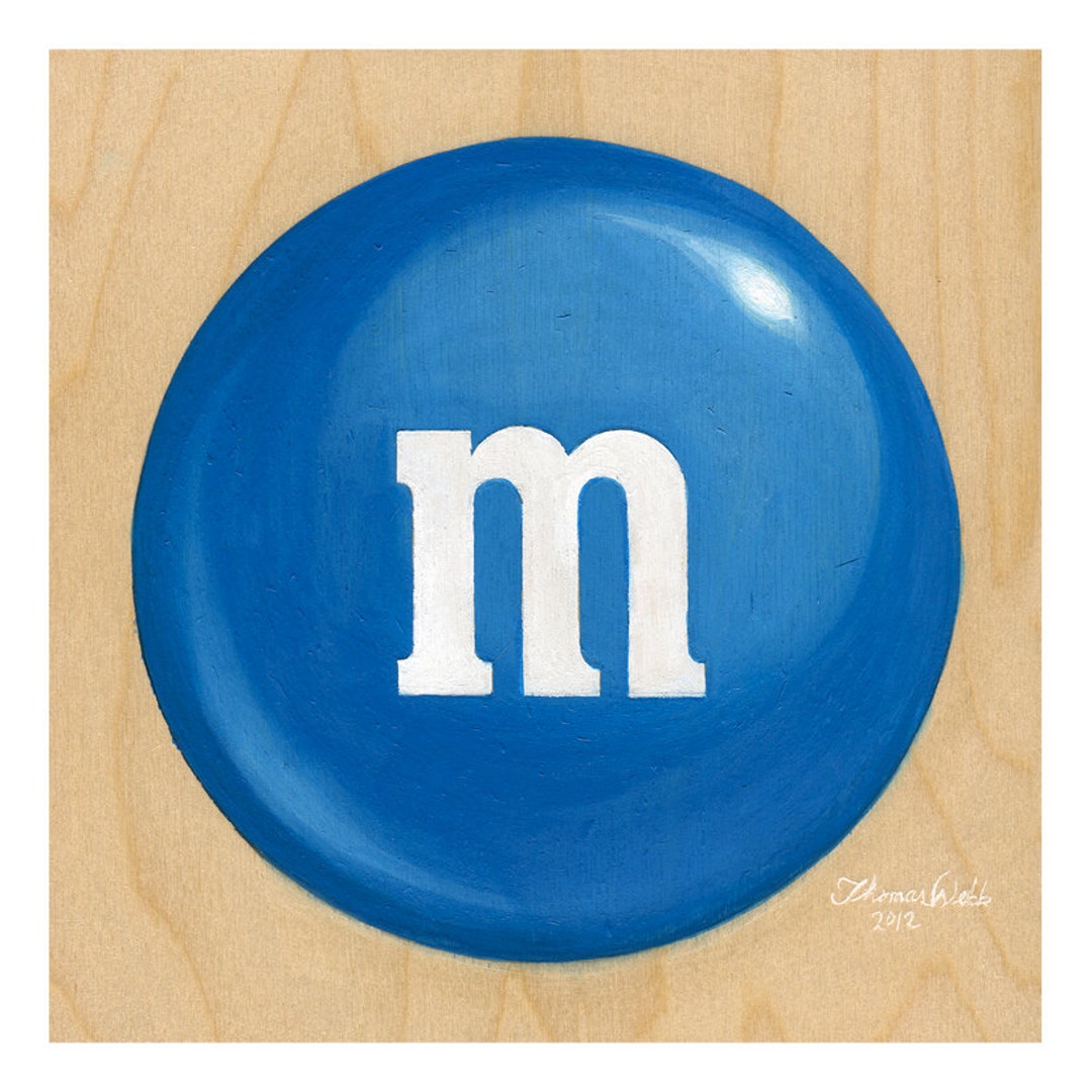 BLUE M&M DECAL / STICKER 31