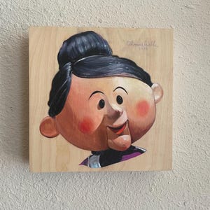 Mrs. Claus, from Rudolph the Red Nosed Reindeer, Original Gouache Painting