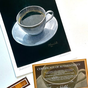 Caffe Americano, Cup of Coffee, Fine Art Print, Signed Limited Edition image 6
