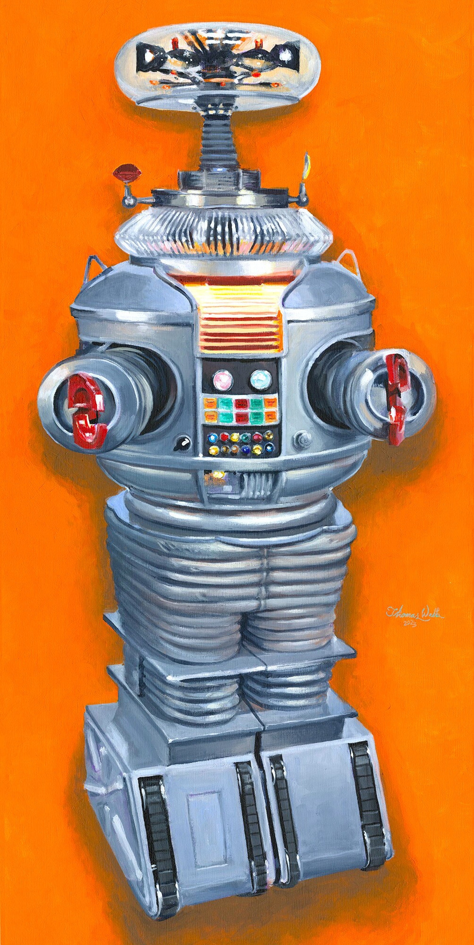 lost-in-space-b9-robot-fine-art-print-multiple-sizes-etsy