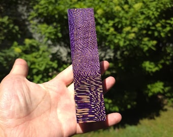 Deep Purple Silk Oak Block – Stabilized Hawaiian Silk Oak for Knife Handles, Ring Making,Penturning, Boxmod Woodworking & Carving