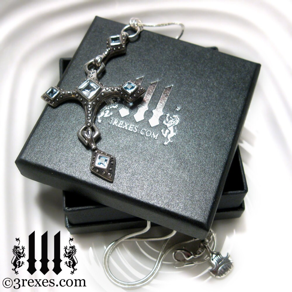Black Jewelry Gift Box For Gothic Pendant Necklace Prestige Etsy